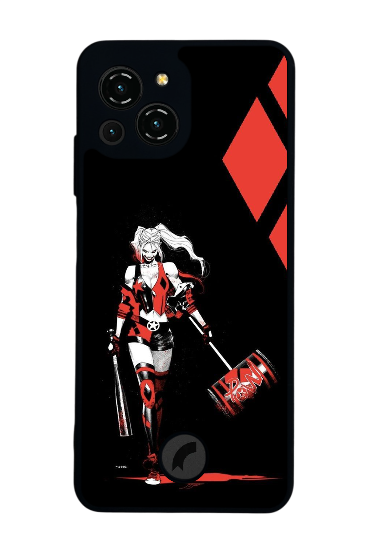 Reeder S23 Pro Max Uyumlu HarleyQueen Tasarımlı Glossy Premium Kılıf