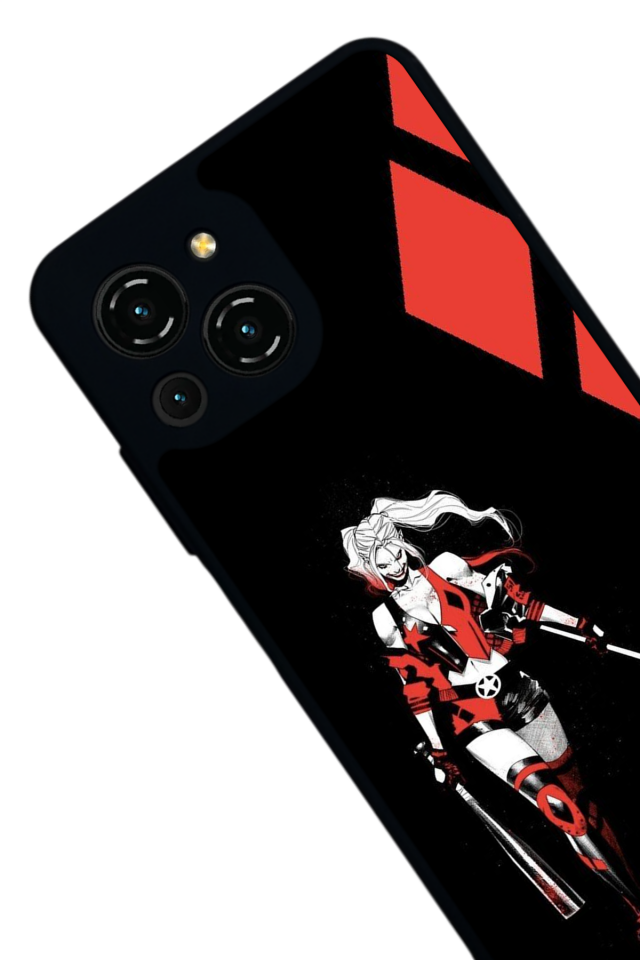 Reeder S23 Pro Max Uyumlu HarleyQueen Tasarımlı Glossy Premium Kılıf