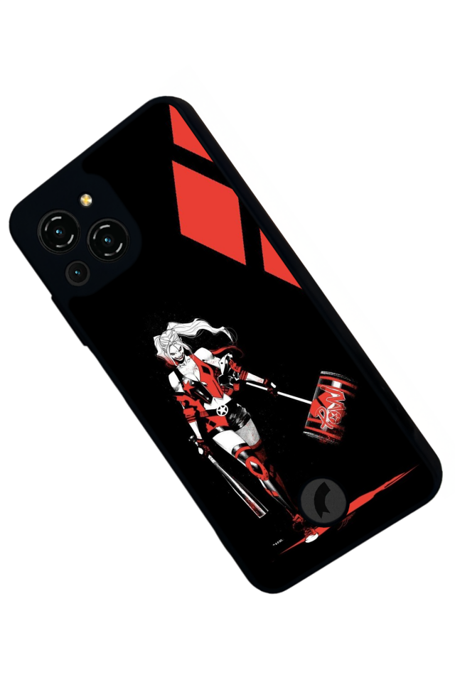 Reeder S23 Pro Max Uyumlu HarleyQueen Tasarımlı Glossy Premium Kılıf