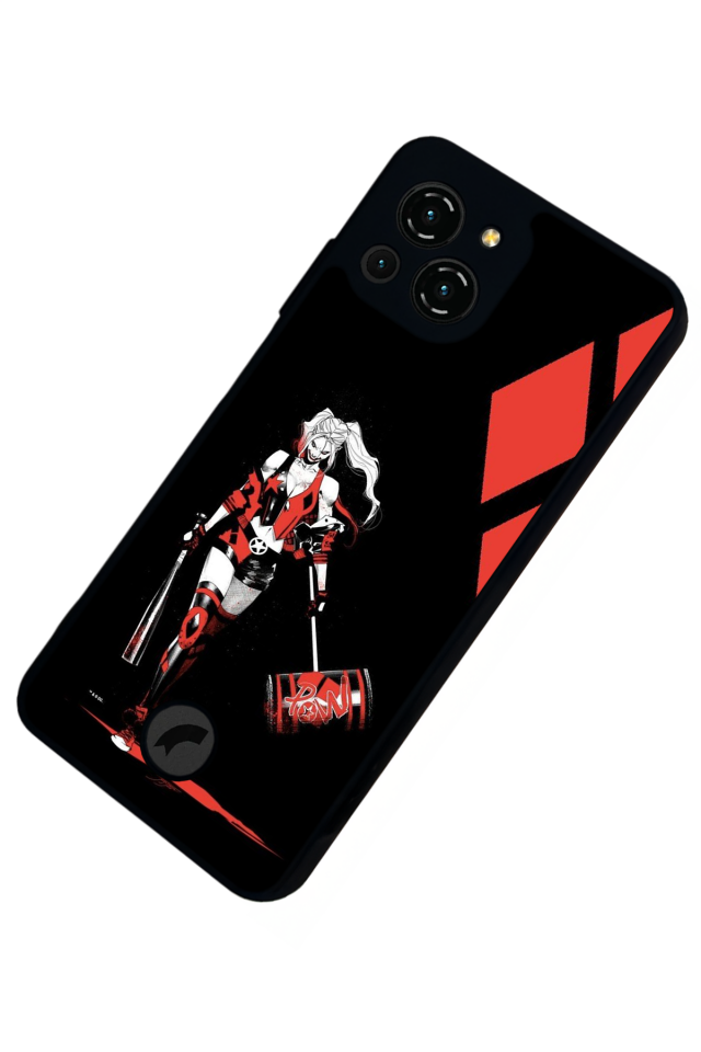 Reeder S23 Pro Max Uyumlu HarleyQueen Tasarımlı Glossy Premium Kılıf