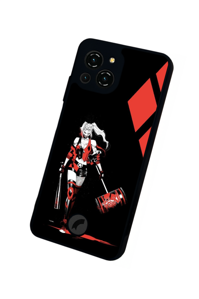 Reeder S23 Pro Max Uyumlu HarleyQueen Tasarımlı Glossy Premium Kılıf