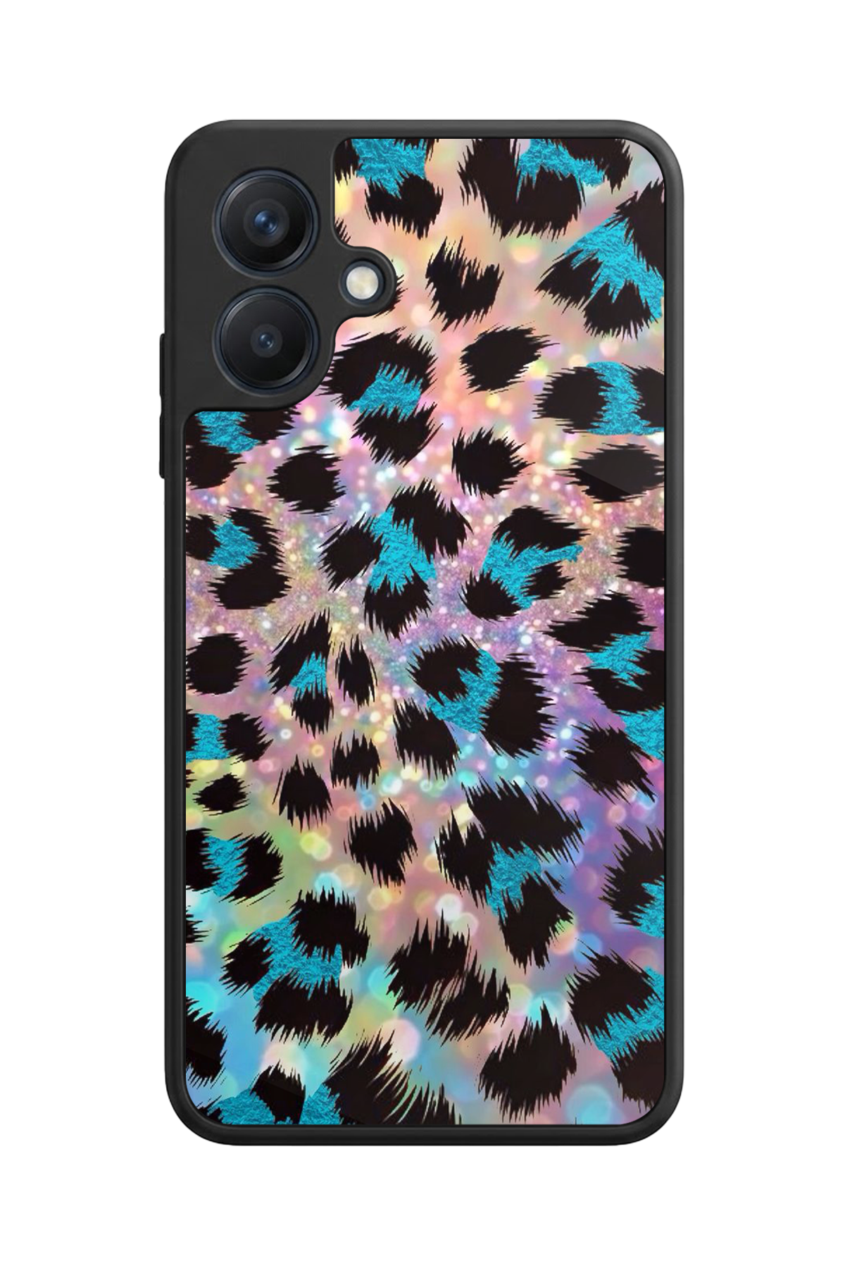 Samsung Galaxy A07 Uyumlu Hologram Leopar Tasarımlı Glossy Premium Kılıf