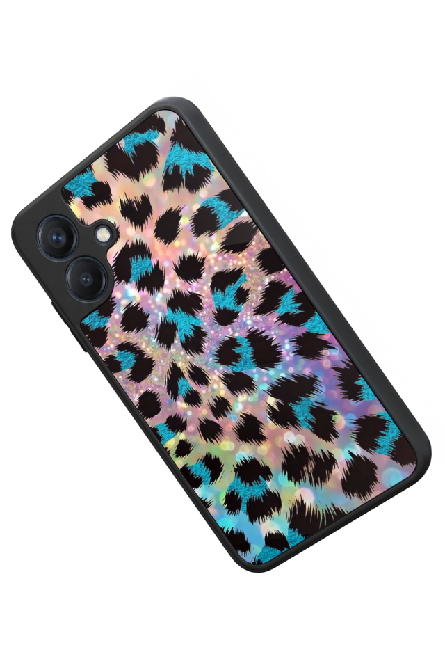 Samsung Galaxy A07 Uyumlu Hologram Leopar Tasarımlı Glossy Premium Kılıf