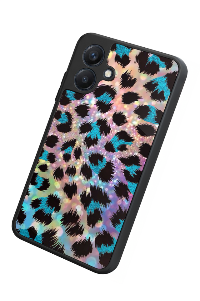 Samsung Galaxy A07 Uyumlu Hologram Leopar Tasarımlı Glossy Premium Kılıf