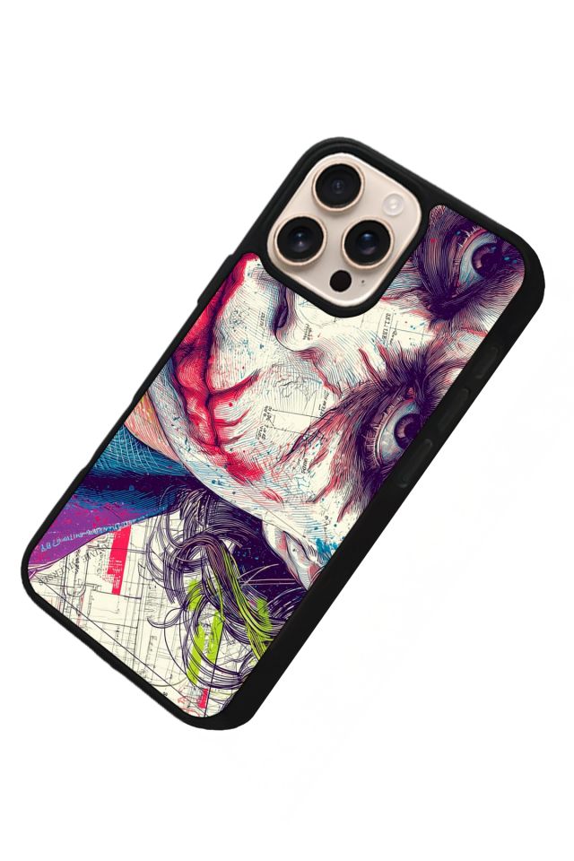 iPhone 15 Pro Uyumlu Joker Tasarımlı Glossy Premium Kılıf