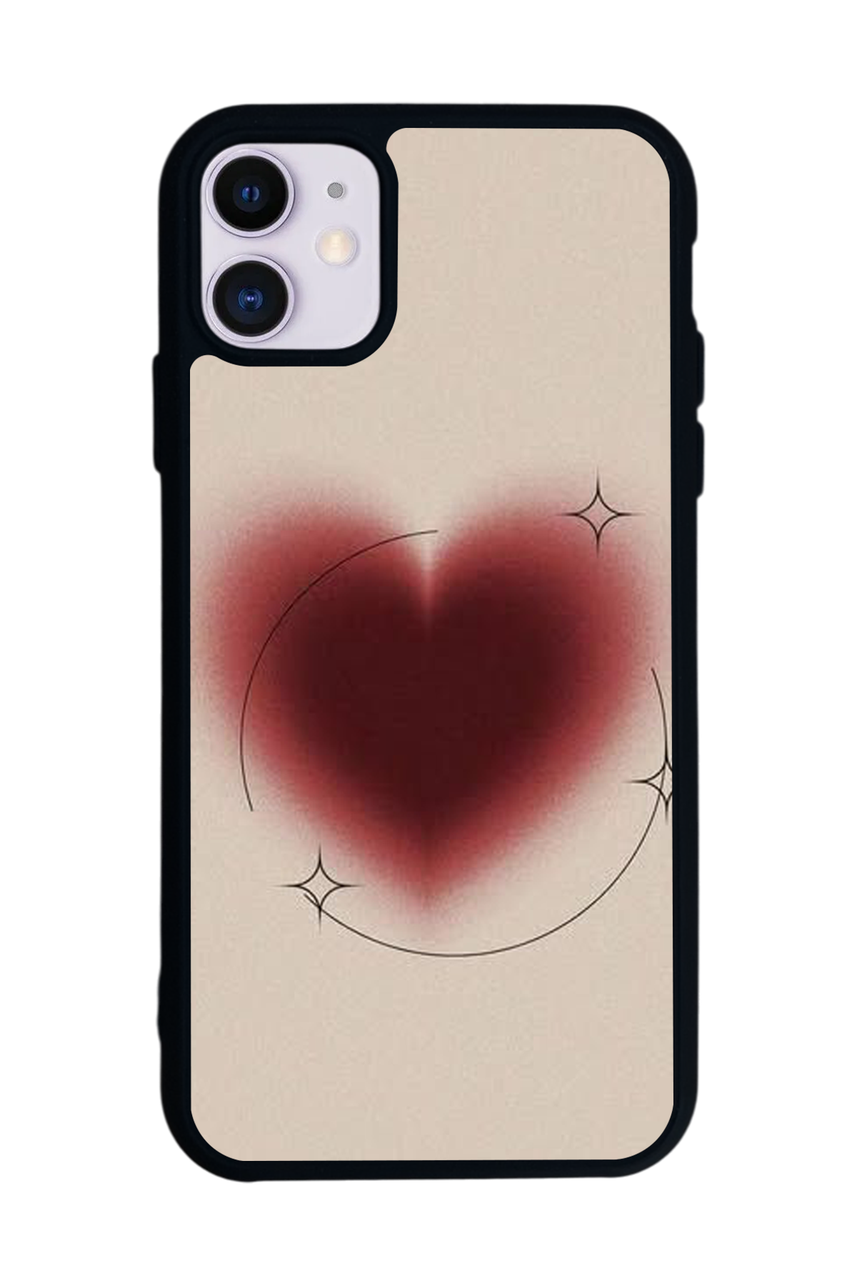 iPhone 11 Uyumlu Kalp Love Tasarımlı Glossy Premium Kılıf