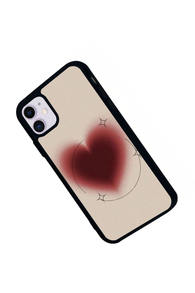 iPhone 11 Uyumlu Kalp Love Tasarımlı Glossy Premium Kılıf