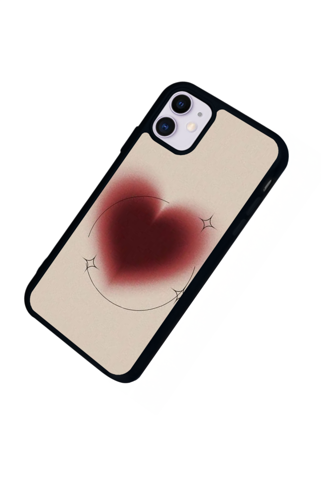 iPhone 11 Uyumlu Kalp Love Tasarımlı Glossy Premium Kılıf