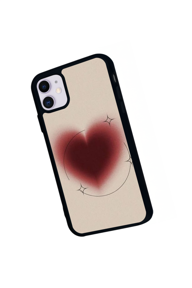 iPhone 11 Uyumlu Kalp Love Tasarımlı Glossy Premium Kılıf