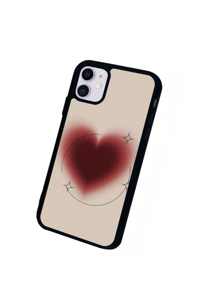 iPhone 11 Uyumlu Kalp Love Tasarımlı Glossy Premium Kılıf