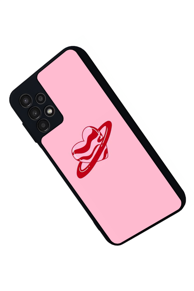 Samsung Galaxy A13 Uyumlu Kalp Love Tasarımlı Glossy Premium Kılıf