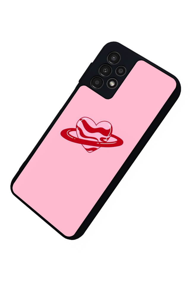 Samsung Galaxy A13 Uyumlu Kalp Love Tasarımlı Glossy Premium Kılıf