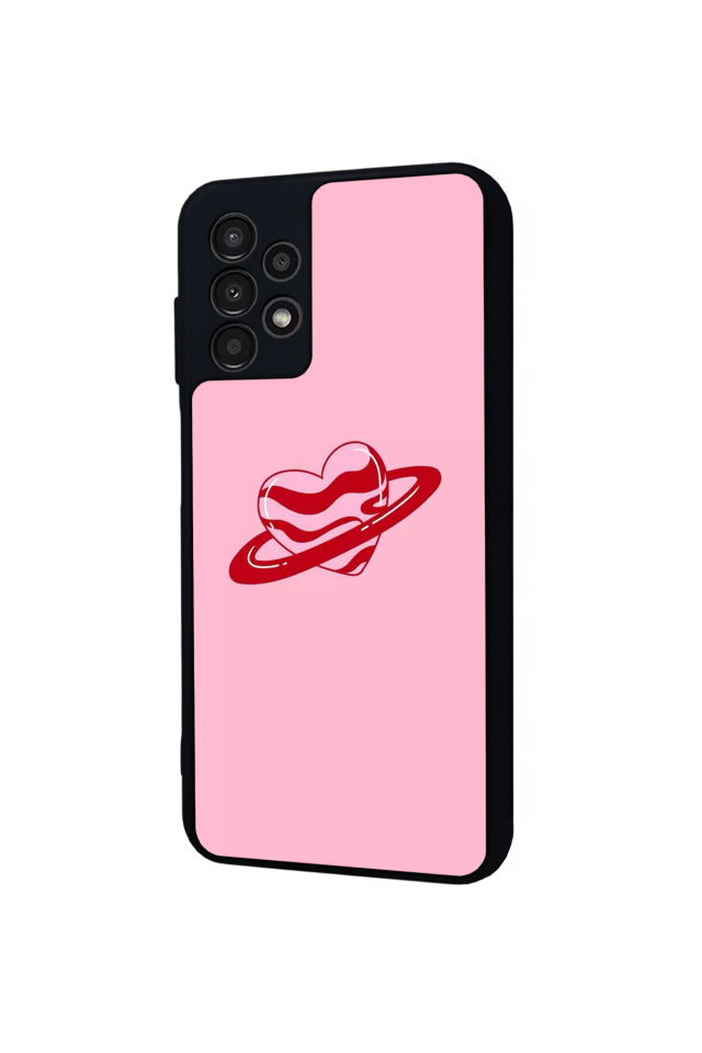 Samsung Galaxy A13 Uyumlu Kalp Love Tasarımlı Glossy Premium Kılıf