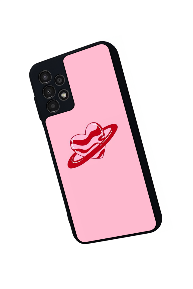 Samsung Galaxy A13 Uyumlu Kalp Love Tasarımlı Glossy Premium Kılıf