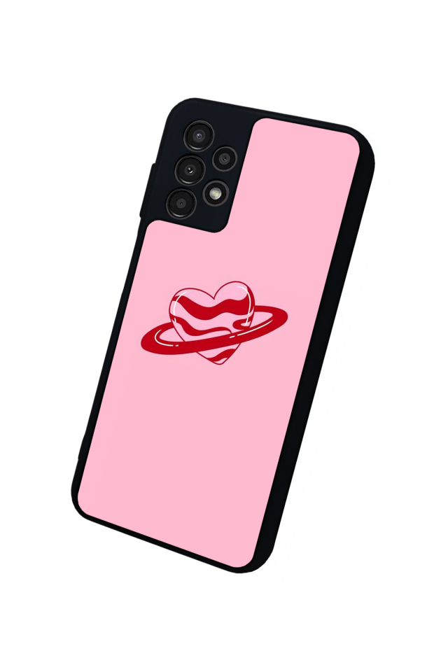 Samsung Galaxy A13 Uyumlu Kalp Love Tasarımlı Glossy Premium Kılıf