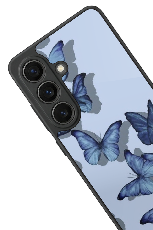 Samsung Galaxy S26 Uyumlu Kelebek Tasarımlı Glossy Premium Kılıf