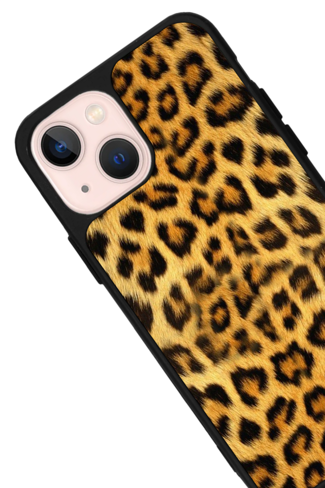 iPhone 13/14 Uyumlu Leopar Tasarımlı Glossy Premium Kılıf