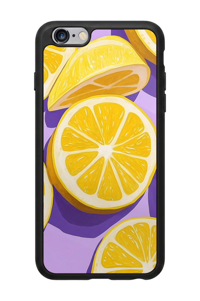 iPhone 6 Plus Uyumlu Limon Tasarımlı Glossy Premium Kılıf
