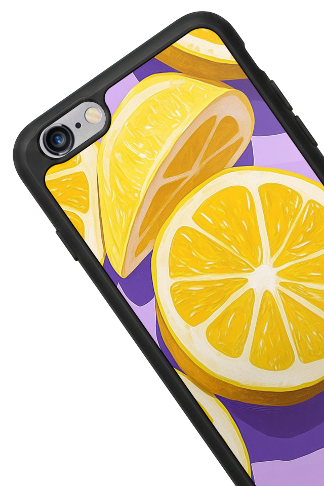 iPhone 6 Plus Uyumlu Limon Tasarımlı Glossy Premium Kılıf