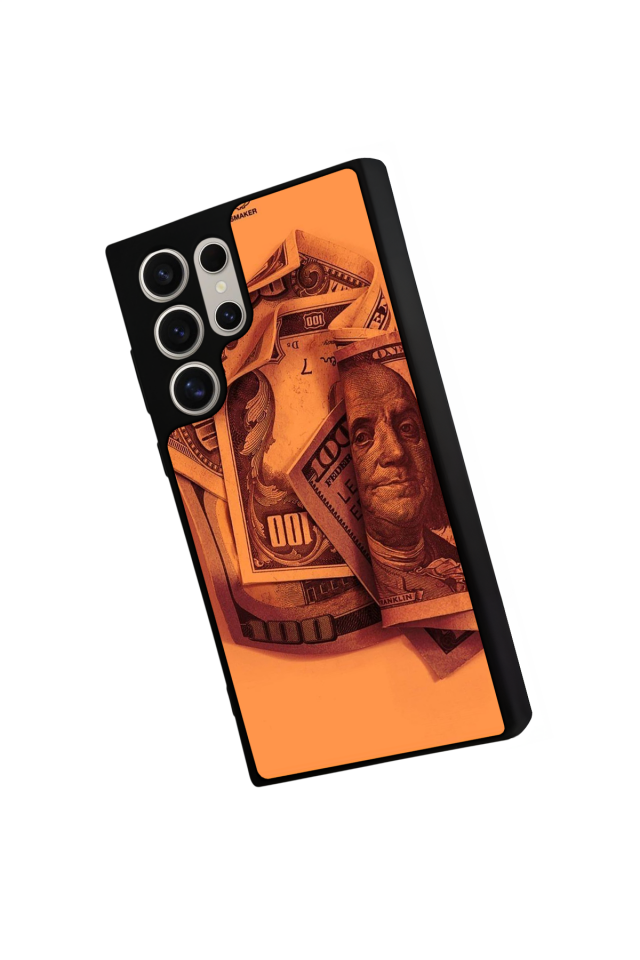 Samsung Galaxy S23 Ultra Uyumlu Money Para Tasarımlı Glossy Premium Kılıf