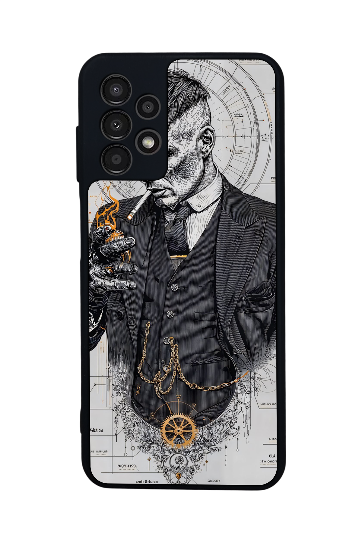 Samsung Galaxy A23 Uyumlu Peaky Blinders Tasarımlı Glossy Premium Kılıf