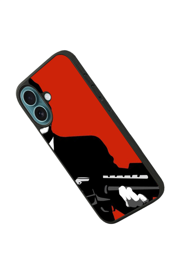 iPhone 16 Uyumlu Scarface Tasarımlı Glossy Premium Kılıf