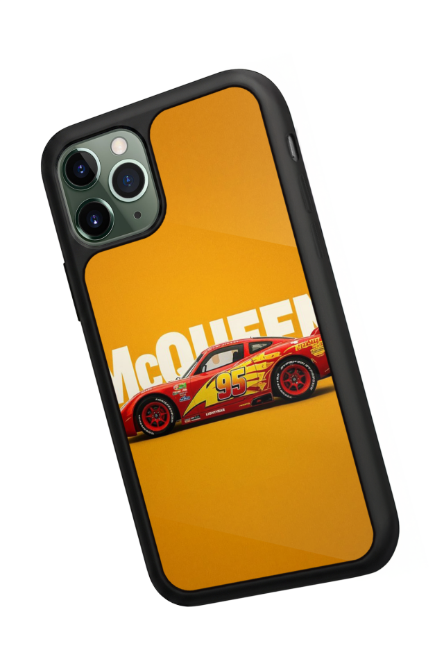 iPhone 11 Pro Uyumlu Şimsek McQueen Tasarımlı Glossy Premium Kılıf