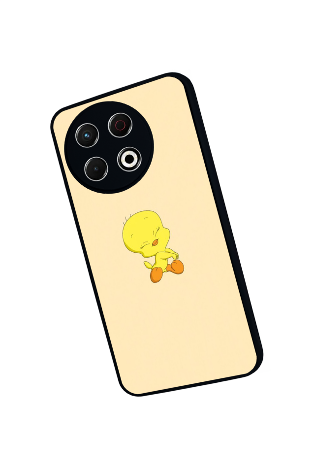 Tecno Spark 30 Pro Uyumlu Tweety Tasarımlı Glossy Premium Kılıf