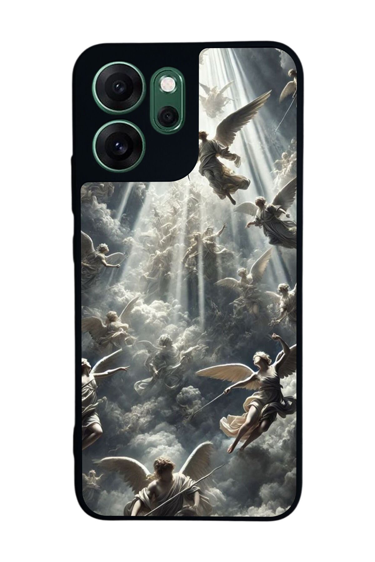 Oppo Reno 14F Uyumlu Melek Tasarımlı Glossy Premium Kılıf