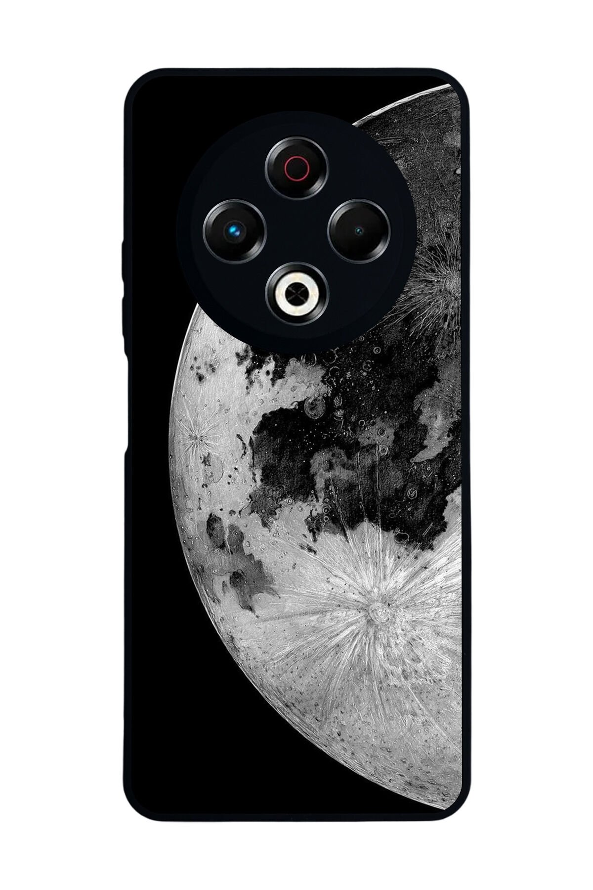 Tecno Spark 30 Uyumlu Ay Tasarımlı Glossy Premium Kılıf