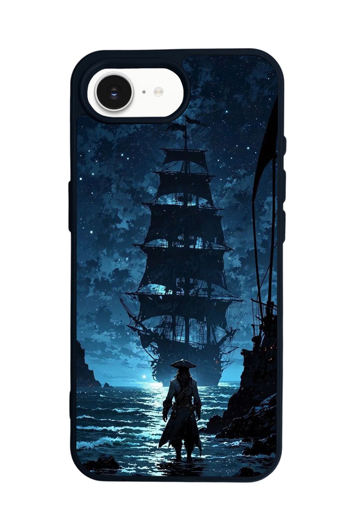 iPhone 16E Uyumlu Korsan Tasarımlı Glossy Premium Kılıf