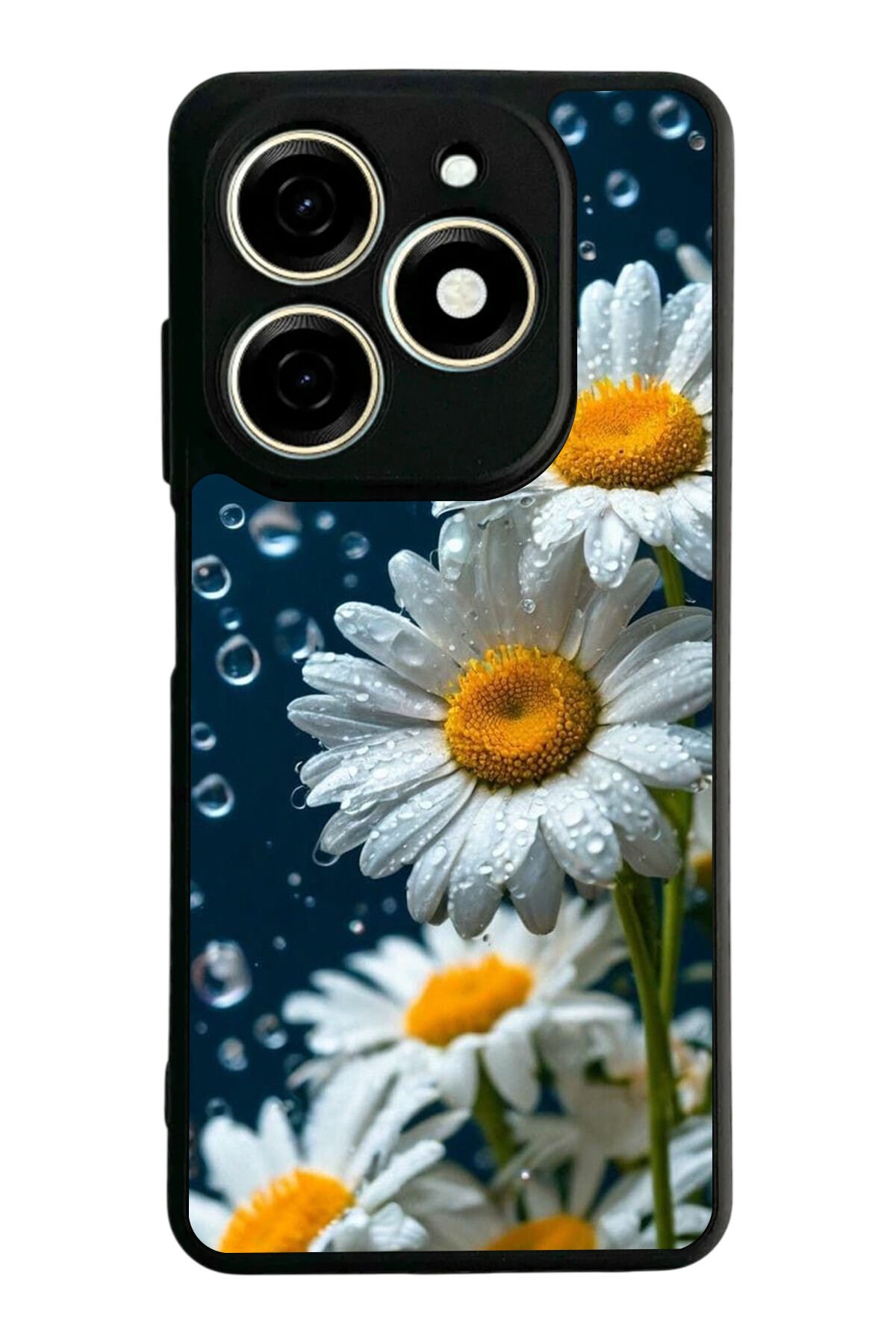 Infınıx Smart 8 Pro Uyumlu Cicek Tasarımlı Glossy Premium Kılıf