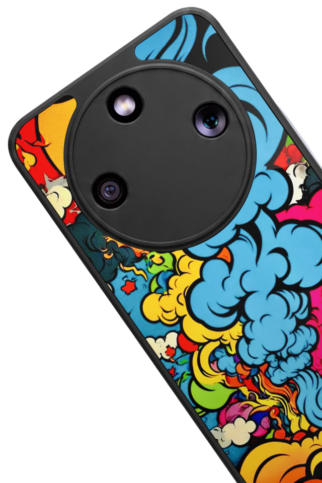 Honor Magic 8 Lite Uyumlu Abstract Tasarımlı Glossy Premium Kılıf
