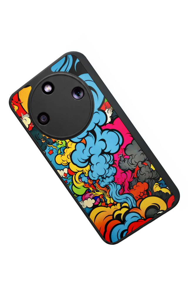 Honor Magic 8 Lite Uyumlu Abstract Tasarımlı Glossy Premium Kılıf
