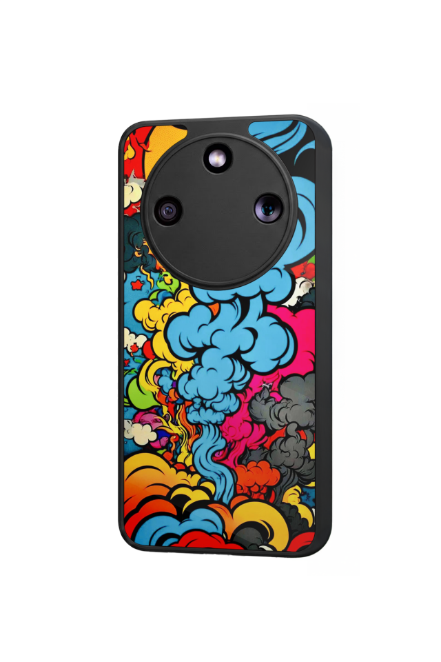 Honor Magic 8 Lite Uyumlu Abstract Tasarımlı Glossy Premium Kılıf