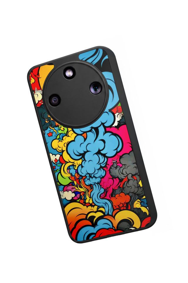 Honor Magic 8 Lite Uyumlu Abstract Tasarımlı Glossy Premium Kılıf