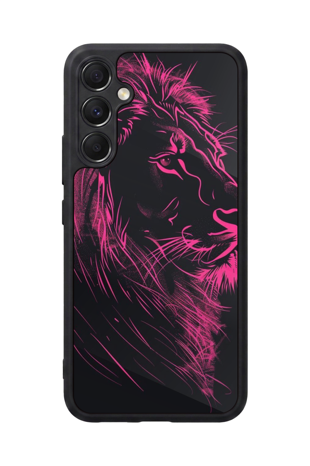 Samsung Galaxy A34 Uyumlu Aslan Tasarımlı Glossy Premium Kılıf