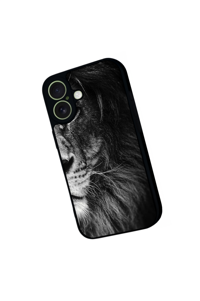 iPhone 17 Uyumlu Aslan Tasarımlı Glossy Premium Kılıf