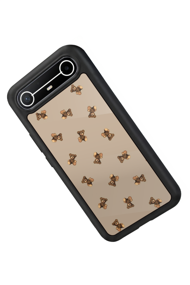 Tecno Spark Slim 5G Uyumlu Ayı Tasarımlı Glossy Premium Kılıf