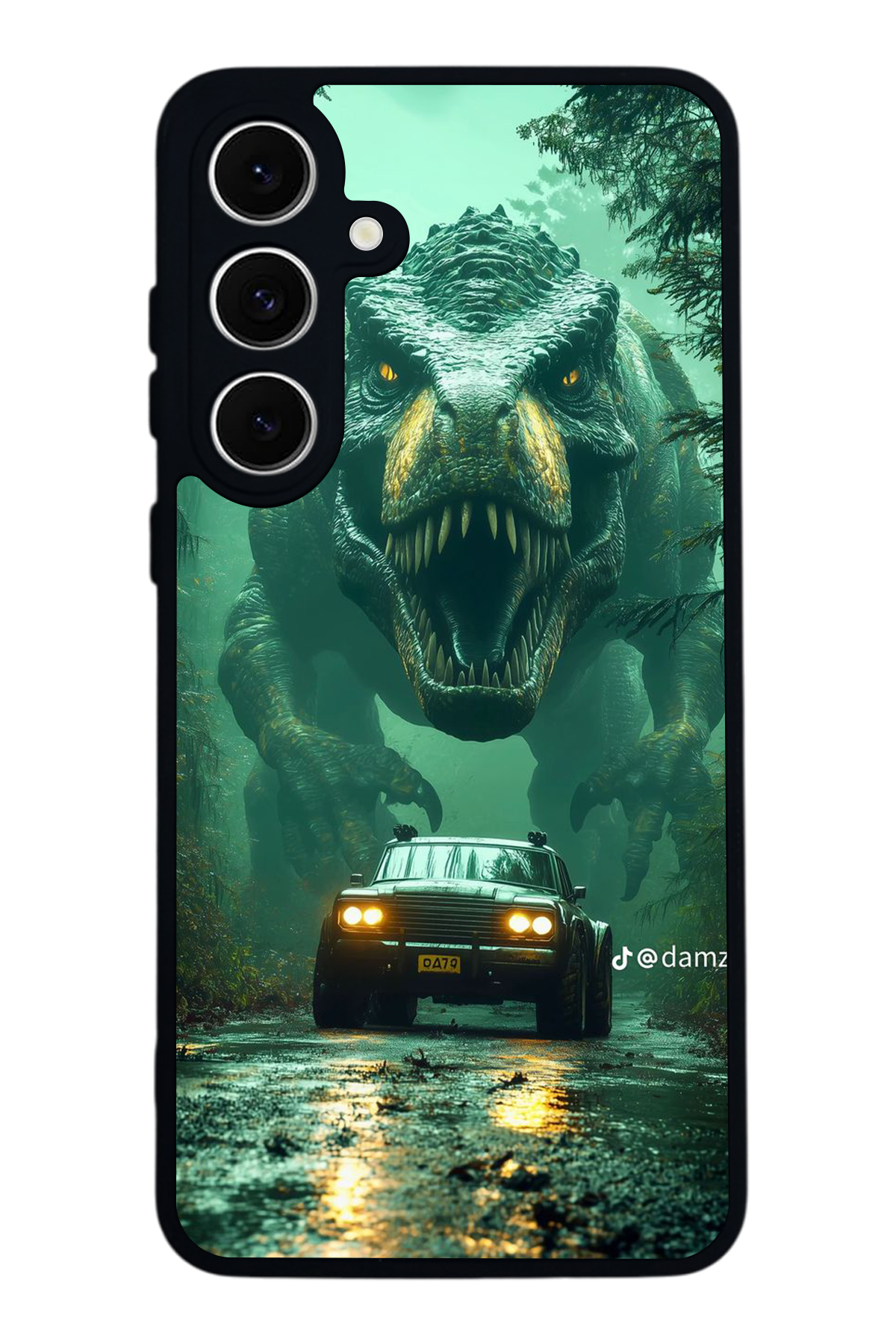 Samsung Galaxy A16 Uyumlu Dinazor Tasarımlı Glossy Premium Kılıf