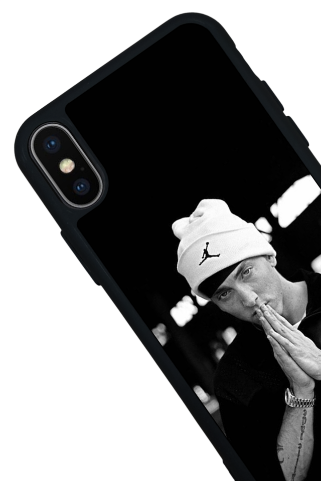 iPhone XS Max Uyumlu Eminem Tasarımlı Glossy Premium Kılıf