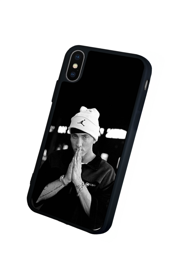 iPhone XS Max Uyumlu Eminem Tasarımlı Glossy Premium Kılıf