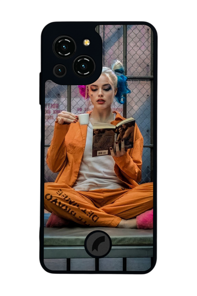 Reeder S23 Pro Max Uyumlu HarleyQueen Tasarımlı Glossy Premium Kılıf