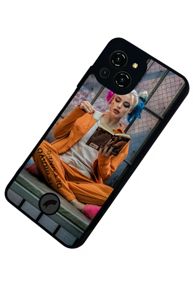 Reeder S23 Pro Max Uyumlu HarleyQueen Tasarımlı Glossy Premium Kılıf