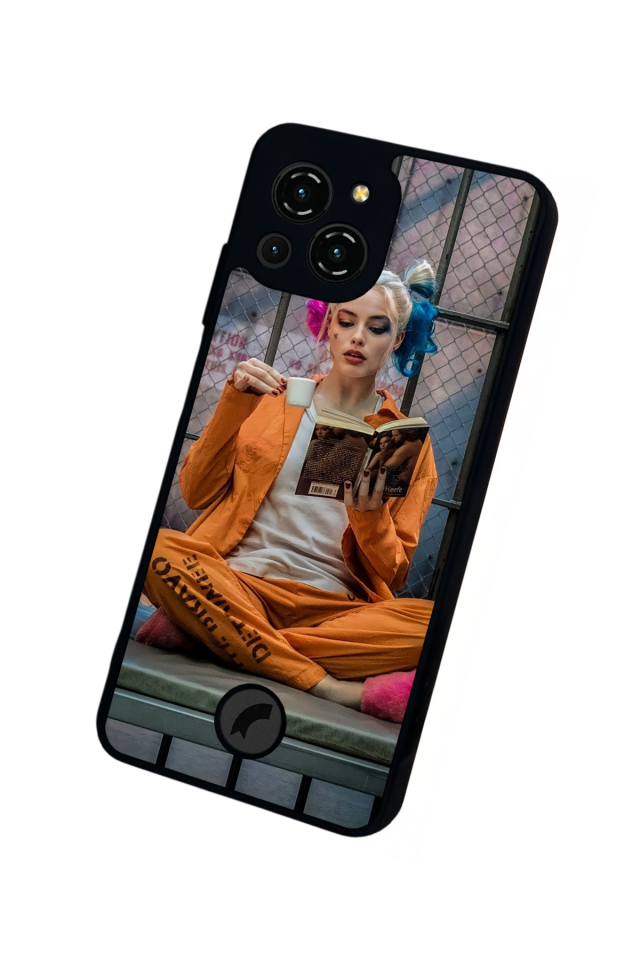 Reeder S23 Pro Max Uyumlu HarleyQueen Tasarımlı Glossy Premium Kılıf