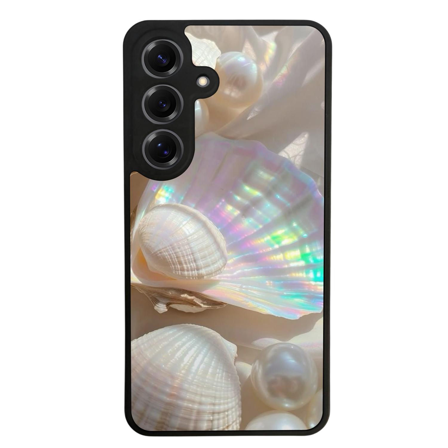 Samsung Galaxy S25 Uyumlu  İnci Tasarımlı Glossy Premium Kılıf