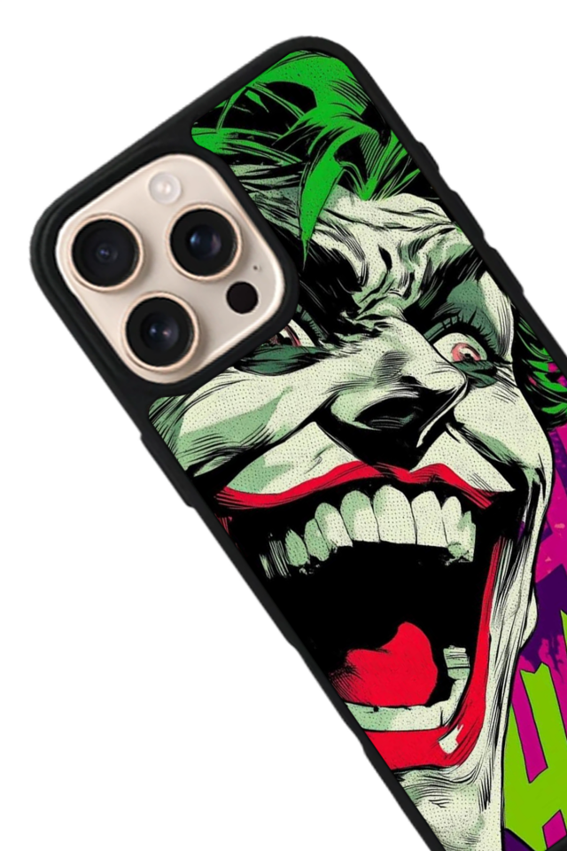 iPhone 15 Pro Uyumlu Joker Tasarımlı Glossy Premium Kılıf
