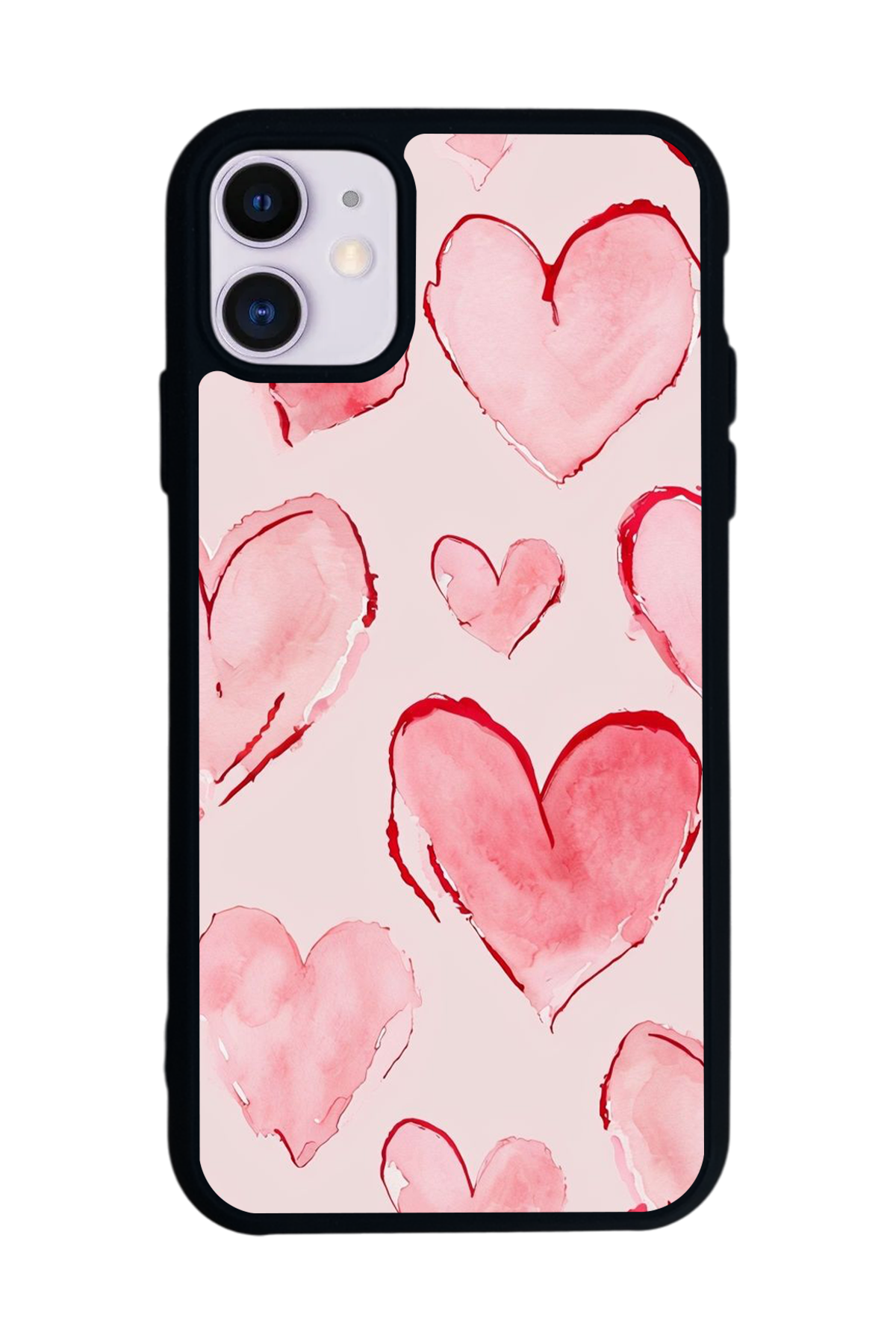 iPhone 11 Uyumlu Kalp Love Tasarımlı Glossy Premium Kılıf