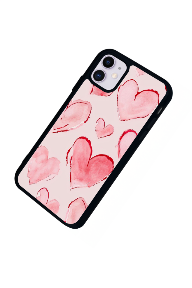 iPhone 11 Uyumlu Kalp Love Tasarımlı Glossy Premium Kılıf