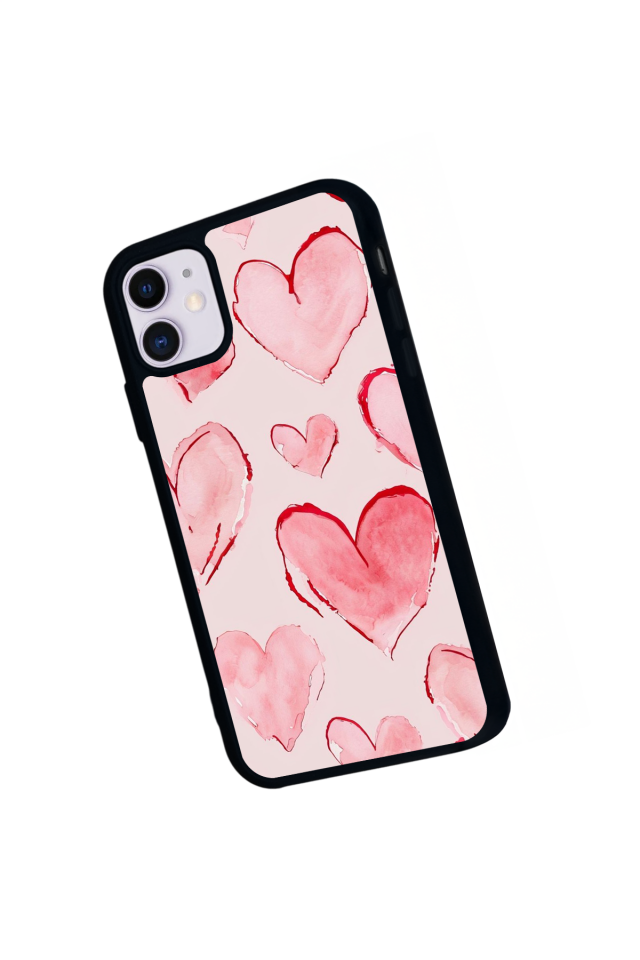 iPhone 11 Uyumlu Kalp Love Tasarımlı Glossy Premium Kılıf